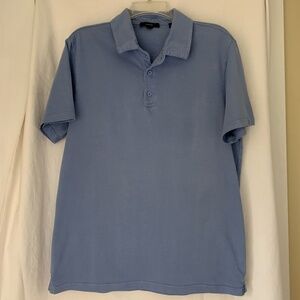Vince men's smoke blue short sleeve golf/polo shirt
